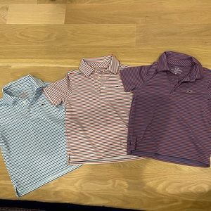 Vineyard Vines 4T Sankaty Lot 3 polos great condition blue, white and red